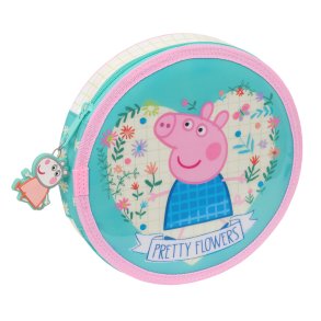 Penalhus med Tilbehr Peppa Pig Pretty flowers Gul Mint 18 Dele