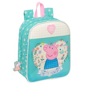Brnetaske Peppa Pig Pretty flowers Gul Mint 22 x 27 x 10 cm