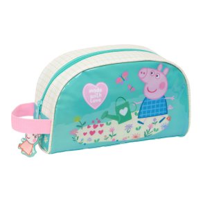 Rejsetoilettaske Peppa Pig Pretty flowers Gul Mint 26 x 16 x 9 cm