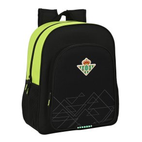 Skoletaske Real Betis Balompi 32 x 38 x 12 cm Sort Lime