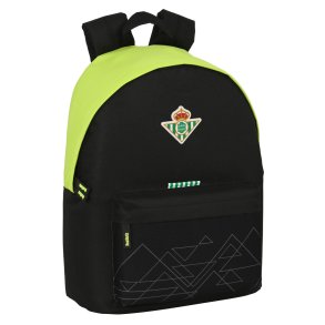 Skoletaske Real Betis Balompi�   31 x 41 x 16 cm Sort Lime