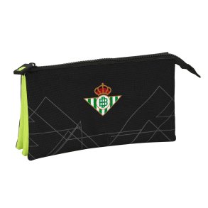 Tredobbelt bretaske Real Betis Balompi Sort Lime 22 x 12 x 3 cm