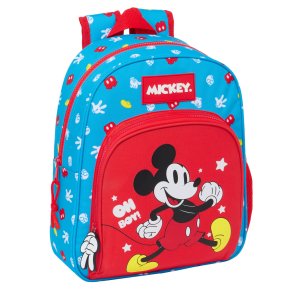 Skoletaske Mickey Mouse Clubhouse Fantastic Bl Rd 28 x 34 x 10 cm