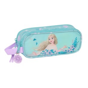 Dobbelt carry-all Frozen Hello spring Lysebl 21 x 8 x 6 cm