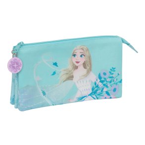 Tredobbelt bretaske Frozen Hello spring Lysebl 22 x 12 x 3 cm