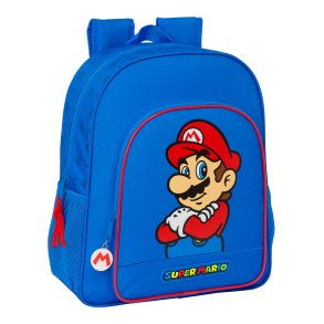 Skoletaske Super Mario Play Bl Rd 32 X 38 X 12 cm