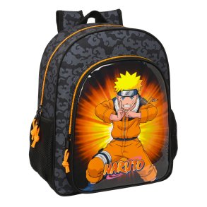 Skoletaske Naruto Sort Orange 32 X 38 X 12 cm