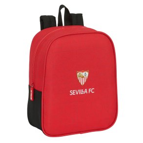 Skoletaske Sevilla Ftbol Club Sort Rd 22 x 27 x 10 cm