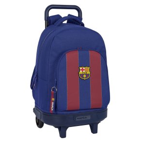 Skolerygsk med Hjul F.C. Barcelona Rd Marinebl 33 X 45 X 22 cm