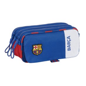 Dobbelt carry-all F.C. Barcelona Bl Rdbrun 21,5 x 10 x 8 cm