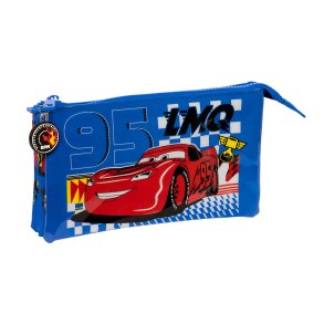 Tredobbelt bretaske Cars Race ready Bl 22 x 12 x 3 cm