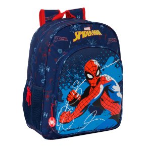 Skoletaske Spider-Man Neon Marinebl 32 X 38 X 12 cm