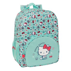 Skoletaske Hello Kitty Sea lovers Turkisbl 33 x 42 x 14 cm