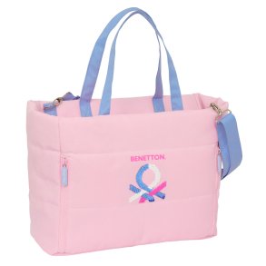 Hndtasker Benetton Pink Pink 40 x 31 x 17 cm