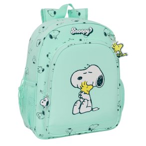 Skoletaske Snoopy Groovy Grn 32 X 38 X 12 cm