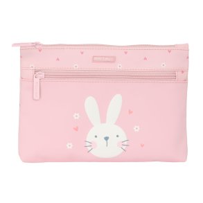 Penalhus Safta Bunny Kanin Pink 23 x 16 x 3 cm