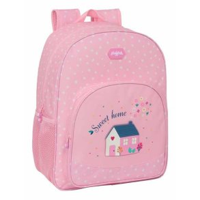 Skoletaske Glowlab Kids Sweet Home Pink 33 x 42 x 14 cm