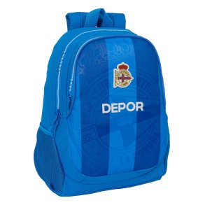 Skoletaske R. C. Deportivo de La Corua Bl 32 x 44 x 16 cm