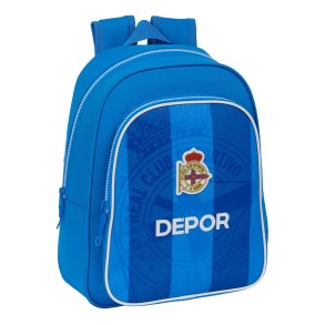 Skoletaske R. C. Deportivo de La Corua Bl 27 x 33 x 10 cm
