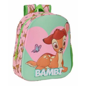 3D Skoletaske Disney Bambi 27 x 33 x 10 cm