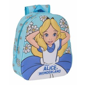 3D Skoletaske Clsicos Disney Alice in Wonderland 27 x 33 x 10 cm