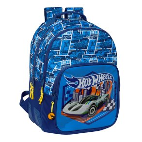 Skoletaske Hot Wheels Sonny Marinebl 32 x 42 x 15 cm