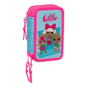 Tredobbelt Penalhus LOL Surprise! Divas Bl 12.5 x 19.5 x 5.5 cm (36 Dele)