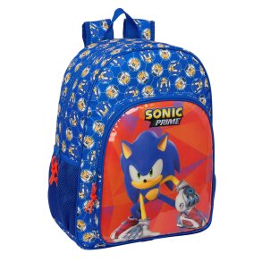 Skoletaske Sonic Prime Bl� 33 x 42 x 14 cm