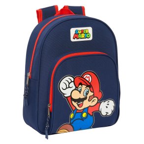 Skoletaske Super Mario World Marinebl 28 x 34 x 10 cm