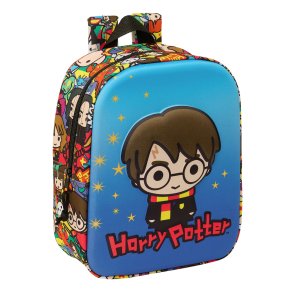 Skoletaske Harry Potter Bl Multifarvet 22 x 27 x 10 cm 3D