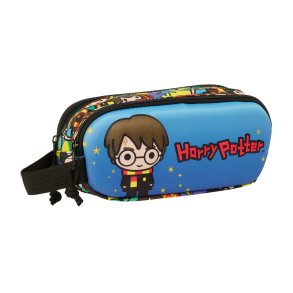 Dobbelt carry-all Harry Potter Bl Multifarvet 21 x 8 x 6 cm 3D