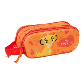 Dobbelt carry-all The Lion King Orange 21 x 8 x 6 cm 3D