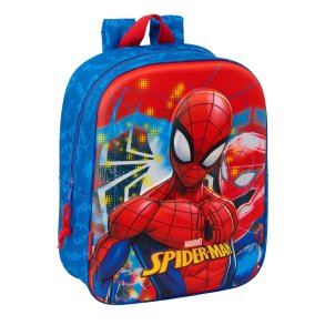 Skoletaske Spider-Man Rd Marinebl 22 x 27 x 10 cm 3D