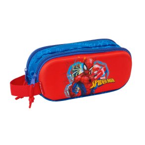 Dobbelt carry-all Spider-Man Rd Marinebl 21 x 8 x 6 cm 3D