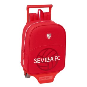 Skolerygsk med Hjul Sevilla Ftbol Club Rd 22 x 27 x 10 cm