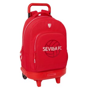 Skolerygsk med Hjul Sevilla Ftbol Club Rd 33 x 45 x 22 cm