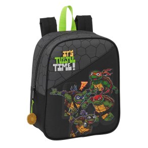 Skoletaske Teenage Mutant Ninja Turtles Sort Gr 22 x 27 x 10 cm