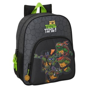 Skoletaske Teenage Mutant Ninja Turtles Sort Gr 32 x 38 x 12 cm