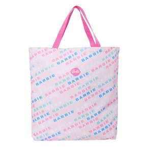 Hndtasker til damer Barbie Logomania Lyserd 50 x 45 x 10 cm