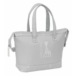 Rejsetoilettaske Sophie la Girafe Lysegr 27 x 24,5 x 12,5 cm