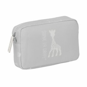 Rejsetoilettaske Sophie la Girafe Lysegr 20 x 13 x 5,5 cm