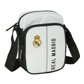Skuldertaske Real Madrid C.F. Hvid Gr 16 x 22 x 6 cm
