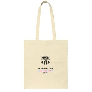 Hndtasker F.C. Barcelona Beige Bomuld