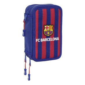Tredobbelt Penalhus F.C. Barcelona 24/25 Rdbrun Marinebl 12,5 x 19,5 x 5,5 cm 36 Dele