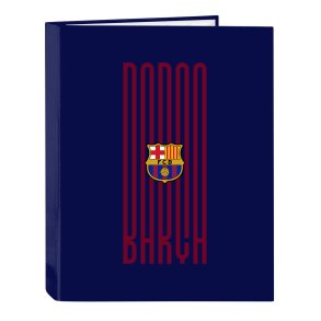 Ringbind F.C. Barcelona 24/25 Rdbrun Marinebl A4 26.5 x 33 x 4 cm