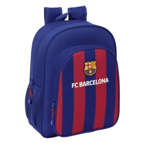 Skoletaske F.C. Barcelona 24/25 Rdbrun Marinebl 32 x 38 x 12 cm