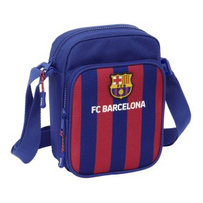 Skuldertaske F.C. Barcelona 24/25 Rdbrun Marinebl 16 x 22 x 6 cm