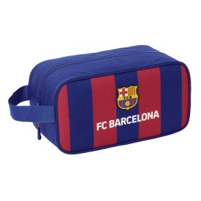 Rejseskotaske F.C. Barcelona R�dbrun Marinebl� 29 x 15 x 14 cm