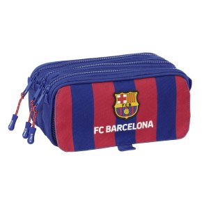 Tredobbelt bretaske F.C. Barcelona 24/25 Rdbrun Marinebl 21,5 x 10 x 8 cm