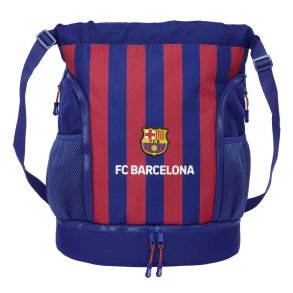 Skoletaske F.C. Barcelona 24/25 Rdbrun Marinebl 35 x 40 x 1 cm sk (sack)